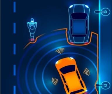 vehicle with sensors